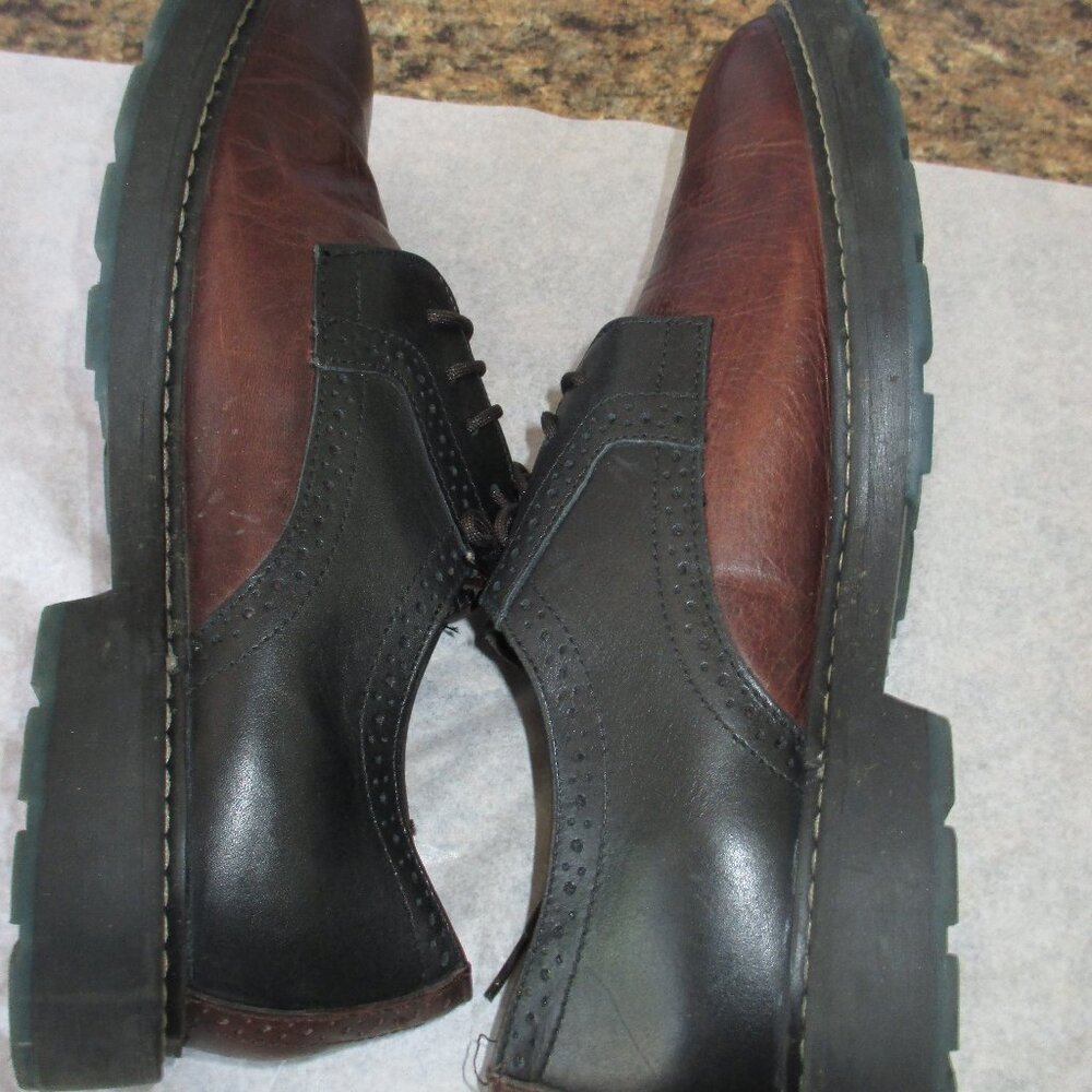Fabio De Luca Men's Shoes Size 10 Brown/Black Leather  Lace Up Shoes